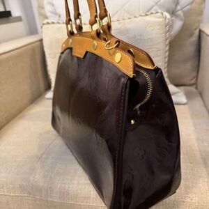 Louis Vuitton Dark Brown and Tan Satchel